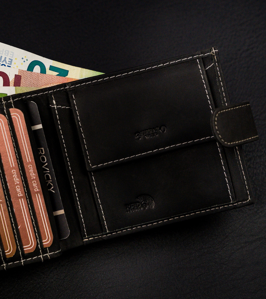 Кошелек мужской Buffalo Wild RM-01L-BAW-T-1365 Black Кошелек мужской Buffalo Wild RM-01L-BAW-T-1365 Black